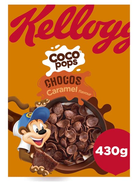 Kellogg's Coco Pops Chocos With Caramel Cereal 430G