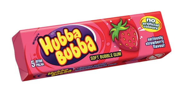 Hubba Bubba Strawberry Flavour Bubble Gum 35G