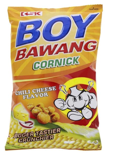 Boy Bawang Cornick Chili Cheese Corn Snack 80G