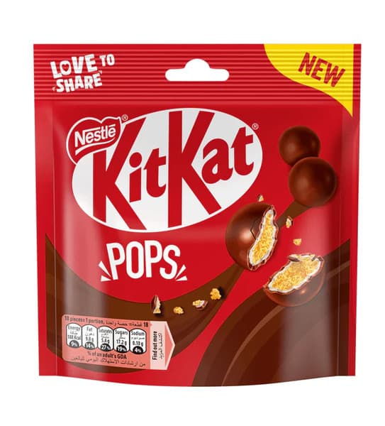 KitKat Pops Milk Chocolate Coated Bites 140G
