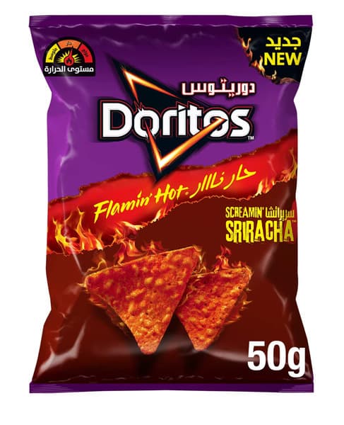 Doritos Flamin' Hot Screamin' Sriracha Chips 50G