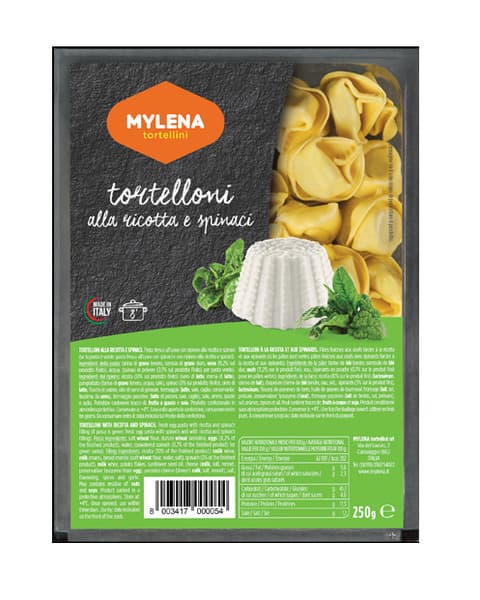 Mylena Italian Ricotta & Spinach Tortelloni Pasta 250G