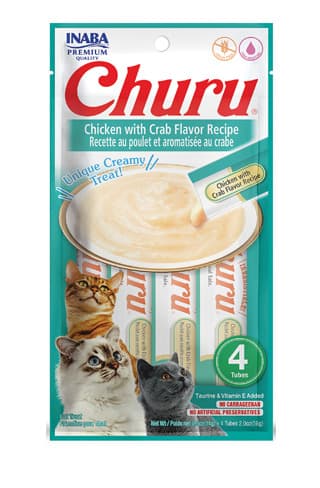 Inaba Churu Chicken With Crab Cat Treat 56G