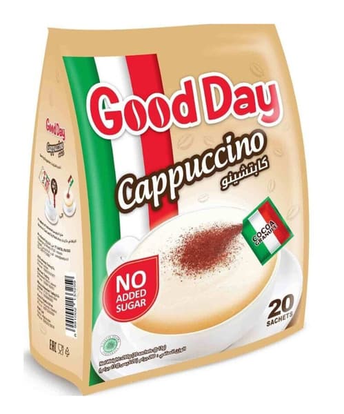 Good Day No Added Sugar Cappuccino 20 Sachets