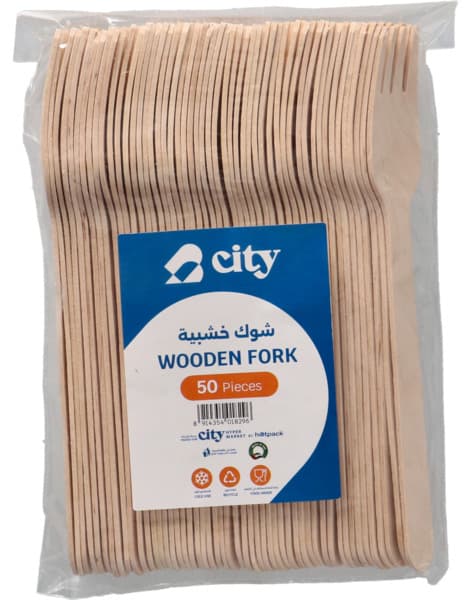 City Wooden Fork 50Pcs