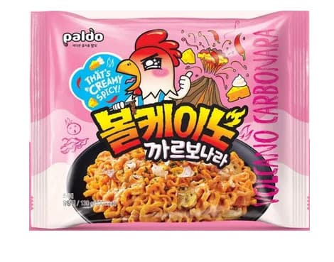 Paldo Volcano Carbonara Chicken Instant Noodles 130G