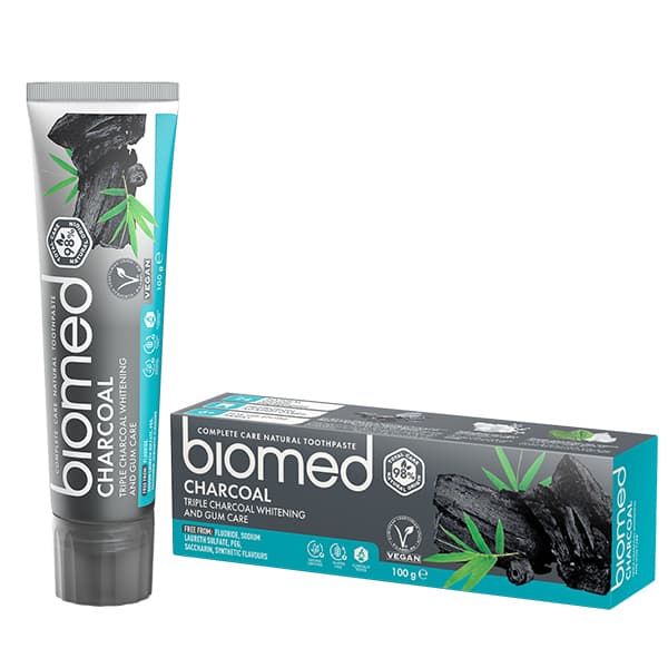 Biomed Charcoal Triple Whitening & Gum Care Natural Toothpaste 100G