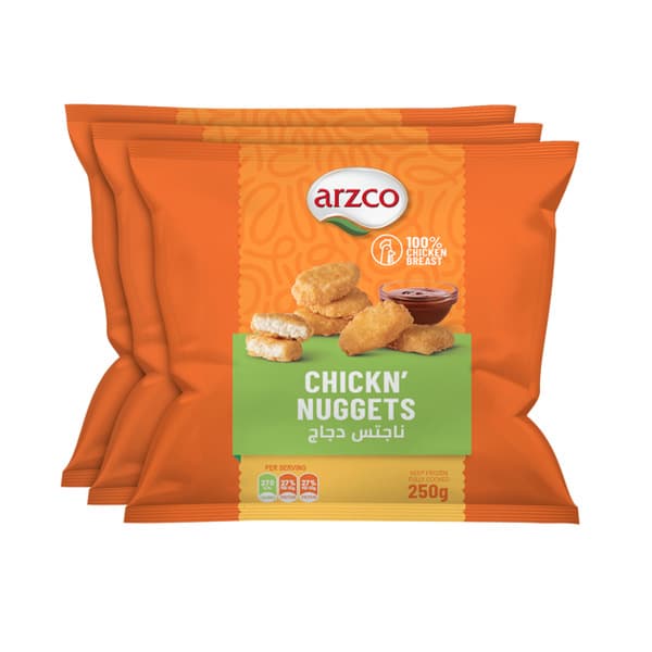 Arzco Chicken Nuggets 3 x 250 g
