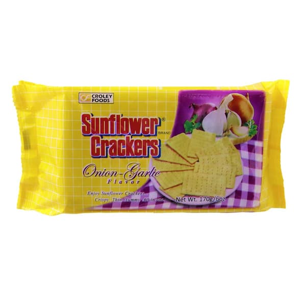 Croley Foods Sunflower Onion & Garlic Crackers 170G