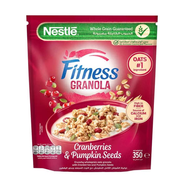 Nestle Fitness Cranberries & Pumpkin Seeds Granola 350G
