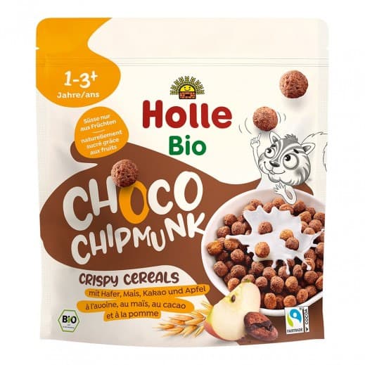 Holle Bio Organic Choco Chipmunk Crispy Cereals 125G