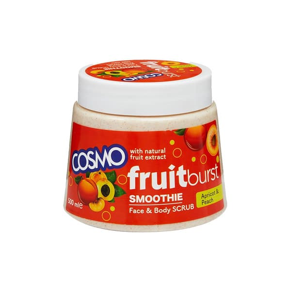 Cosmo Apricot & Peach Face & Body Scrub 500Ml