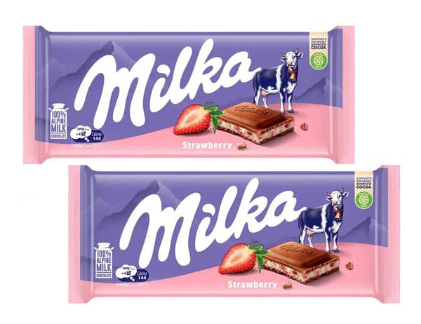 Milka Strawberry Chocolate 2X90G