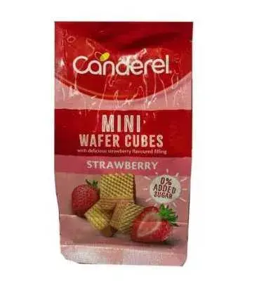 CANDEREL STRAWBRY MINI WAFER CUBES 100G