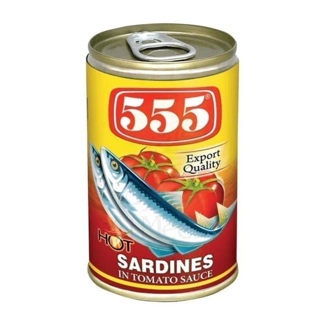 555 سردين بصلصة الطماطم حار 425 جم