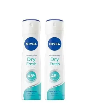 Nivea Female Dry Fresh Deodorant Spray 150ml x 2 Special Price