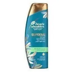 Head & Shoulders Supreme Anti-Dandruff Shampoo with Argan Oil and Aloe Vera for Sensitive Scalp Soothing, 400ml