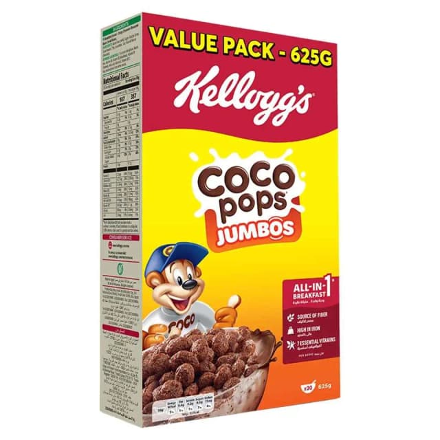 Kellogg's Coco Pops Cereals Jumbo 625g