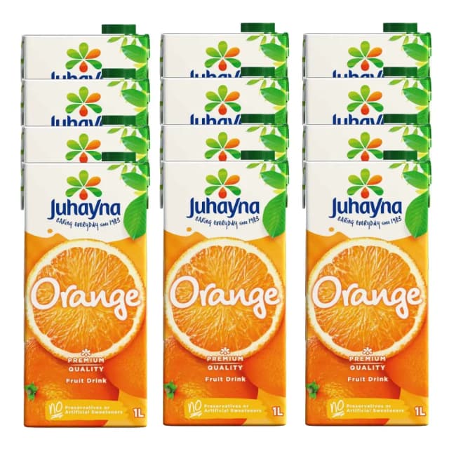 Juhayna Classic Orange Juice 1lx12 Pieces