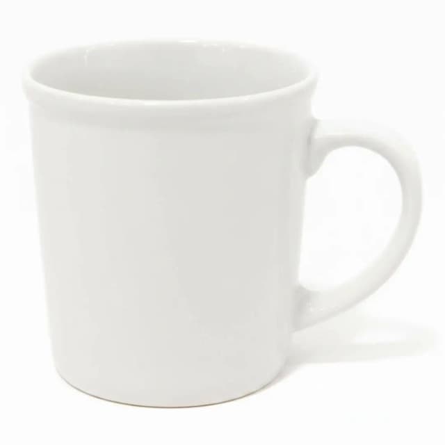 Royal Blue Mug 11oz White Color Glazed 0936