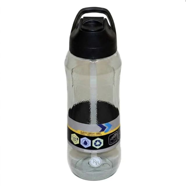 Royal Blue Clear Bottle 1L Black