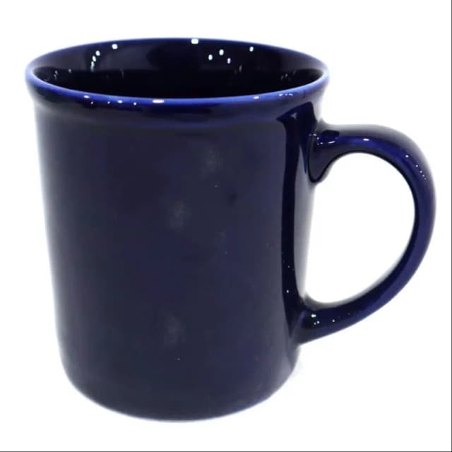 Royal Blue Mug 11oz Blue Color Glazed 0937