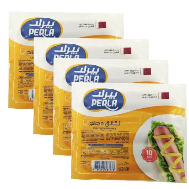 Perla Chicken Franks 340gx4 Pieces Special Price