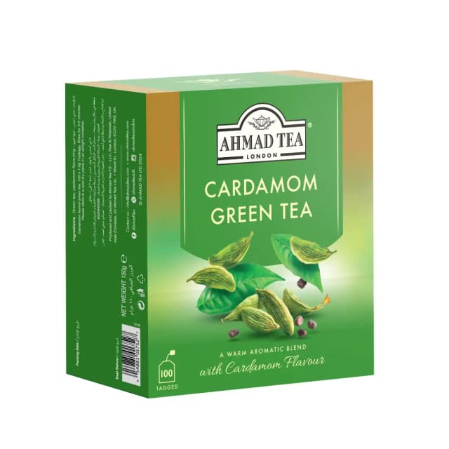 Ahmad Tea Cardamon Green Tea 100 Tea Bag 150G