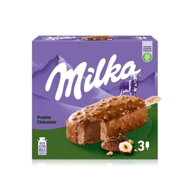 Milka Praline Chocolate Ice Cream 3's 270 ml