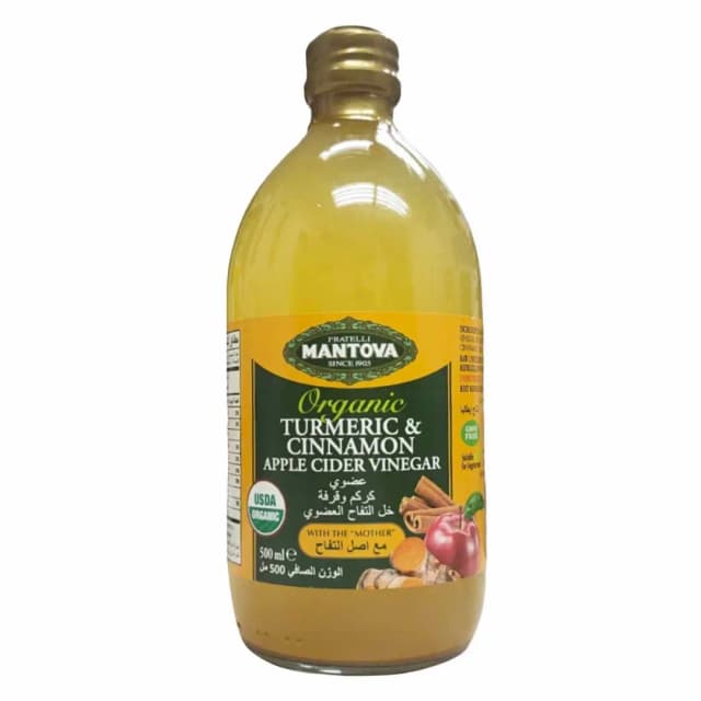 Mantova Organic Turmeric & Cinnamon Apple Cider Vinegar 500Ml