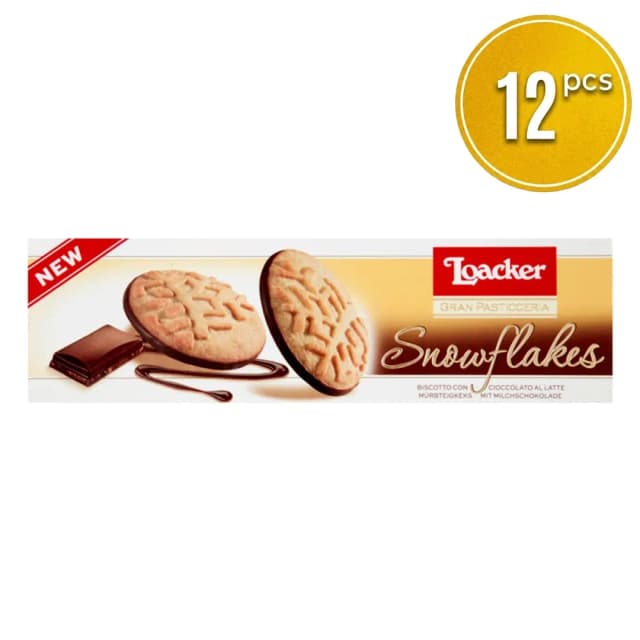لوكر كريسبي سنوفلاكس شوكولاتة حليب 120غم *12