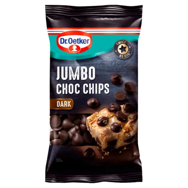Dr. Oetker Dark Jumbo Chips 125g