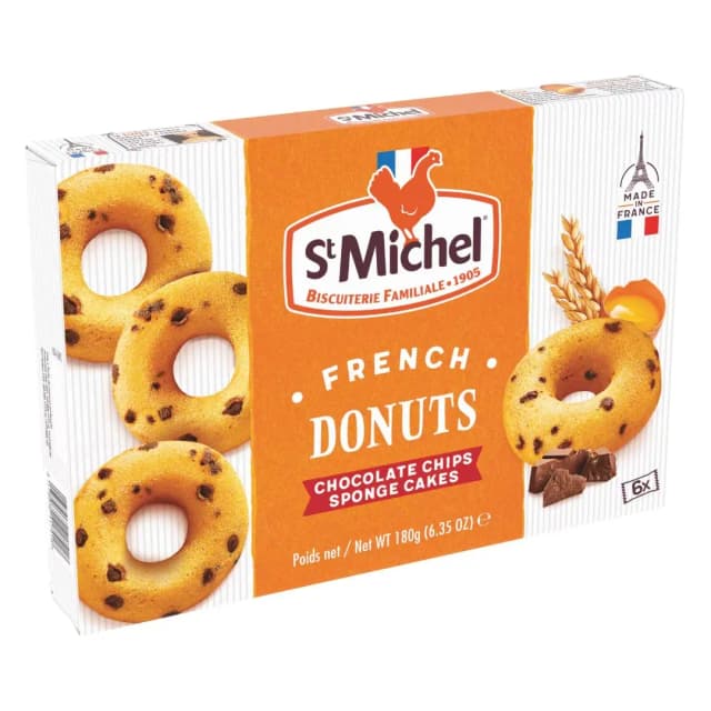 StMichel French Donuts Chocolate Chips Sponge Cakes 180g