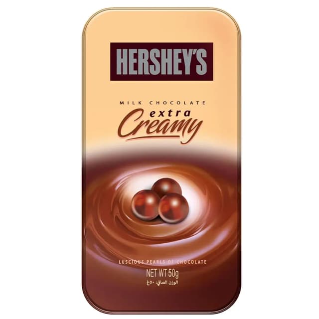 Hershey's Extra Creamy Milk Chocolate Pearls 50g