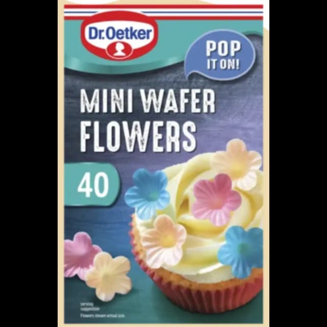 Dr. Oetker Mini Wafer Flowers 40 Pieces