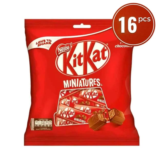 Kitkat Miniatures Chocolate 105Gx16 Pieces