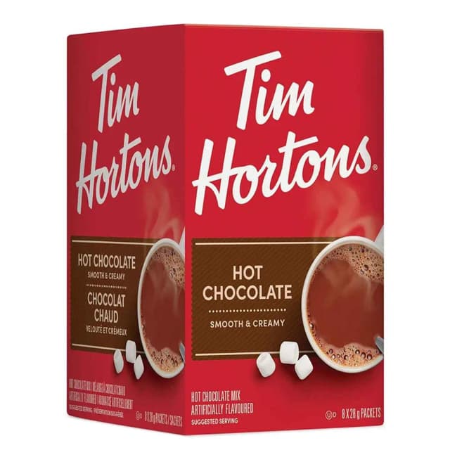 Tim Hortons Hot Chocolate Smooth & Creamy 28gx8 Pieces