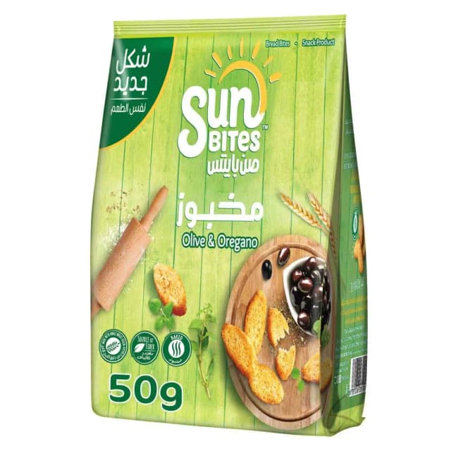 SUNBITES OLV&OREGANO BREAD BITES 50G