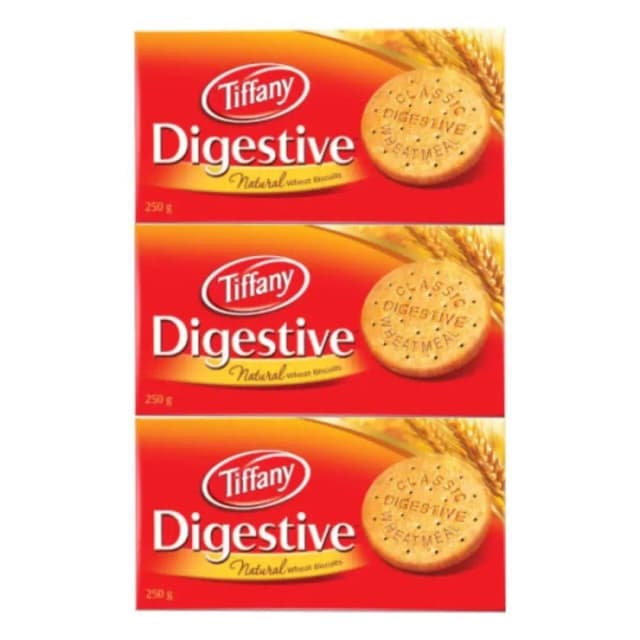 Tiffany Digestive Natural 250g x 3 Pieces