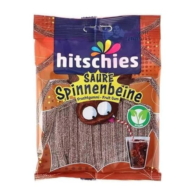 Hitschler Sour Spider Legs Cola Vegan Fruit Gum 125g