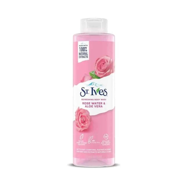 St Ives Body Wash Rose Water & Aloe Body Cleanser Pink 700ml