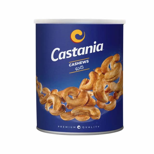 CASTANIA ROASTED CASHEW NUTS TINS 250G