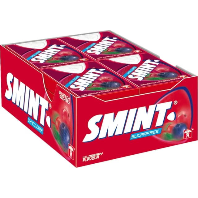 Smint Sugar Free Xylitol Wildberry 6gx12 Pieces