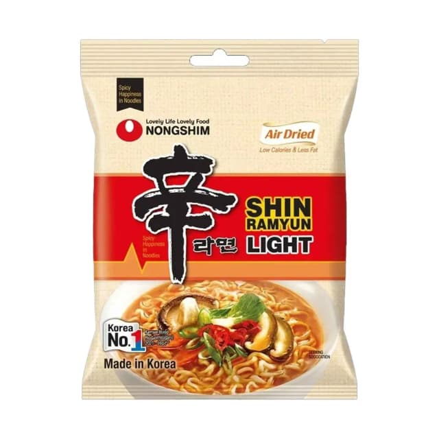Nongshim Shin Ramyun Light Air Dried Noodles Pack 97g