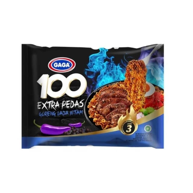 Gaga 100 Goreng Ayam Lada Hitam 85g