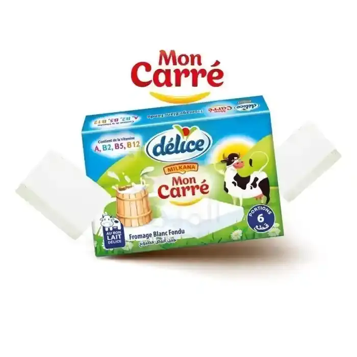 DELICE CHEESE MON CARRE 6P 90G
