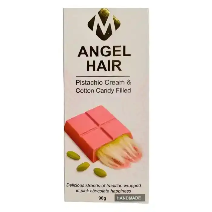 ANGEL HAIR PINK CHOC PISTA&CTN CANDY 90G