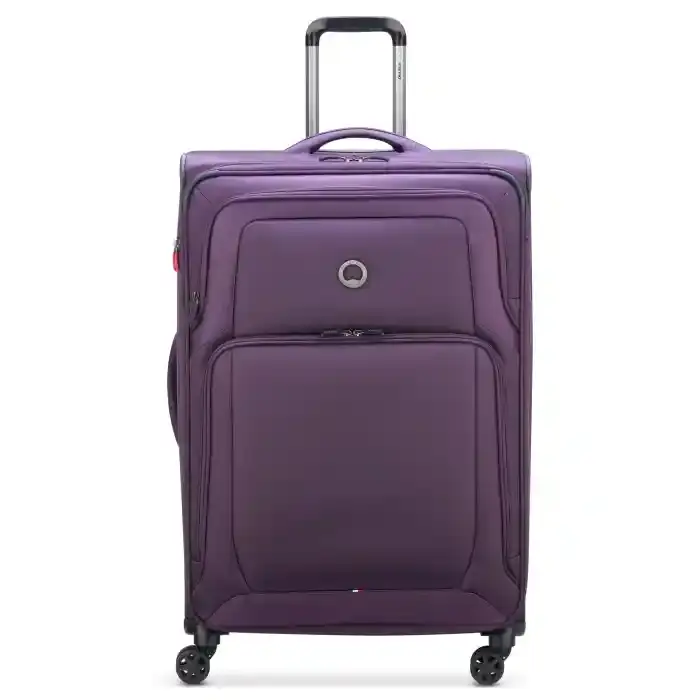 Delsey Optimax 4Wheel Soft Trolley 70cm Purple