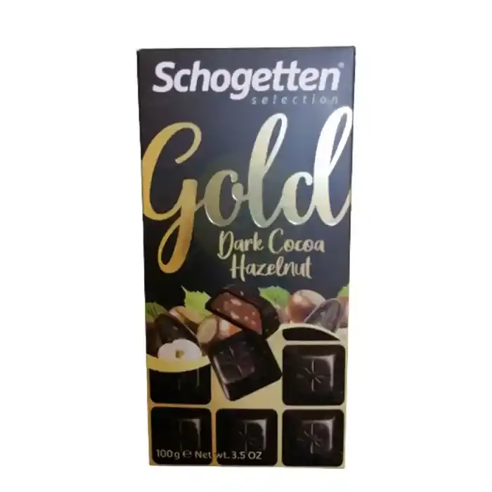 Schogetten gold Choco dark Cca hazelnut 100G