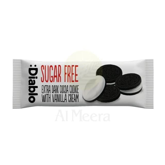 Diablo Sugar Free Extra Dark Cookies with Vanilla Cream 44 g